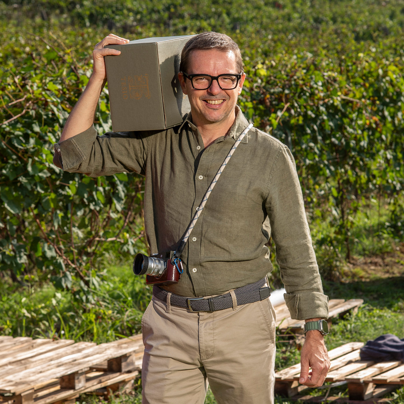 Il team di Poderi Tesio: Umberto
